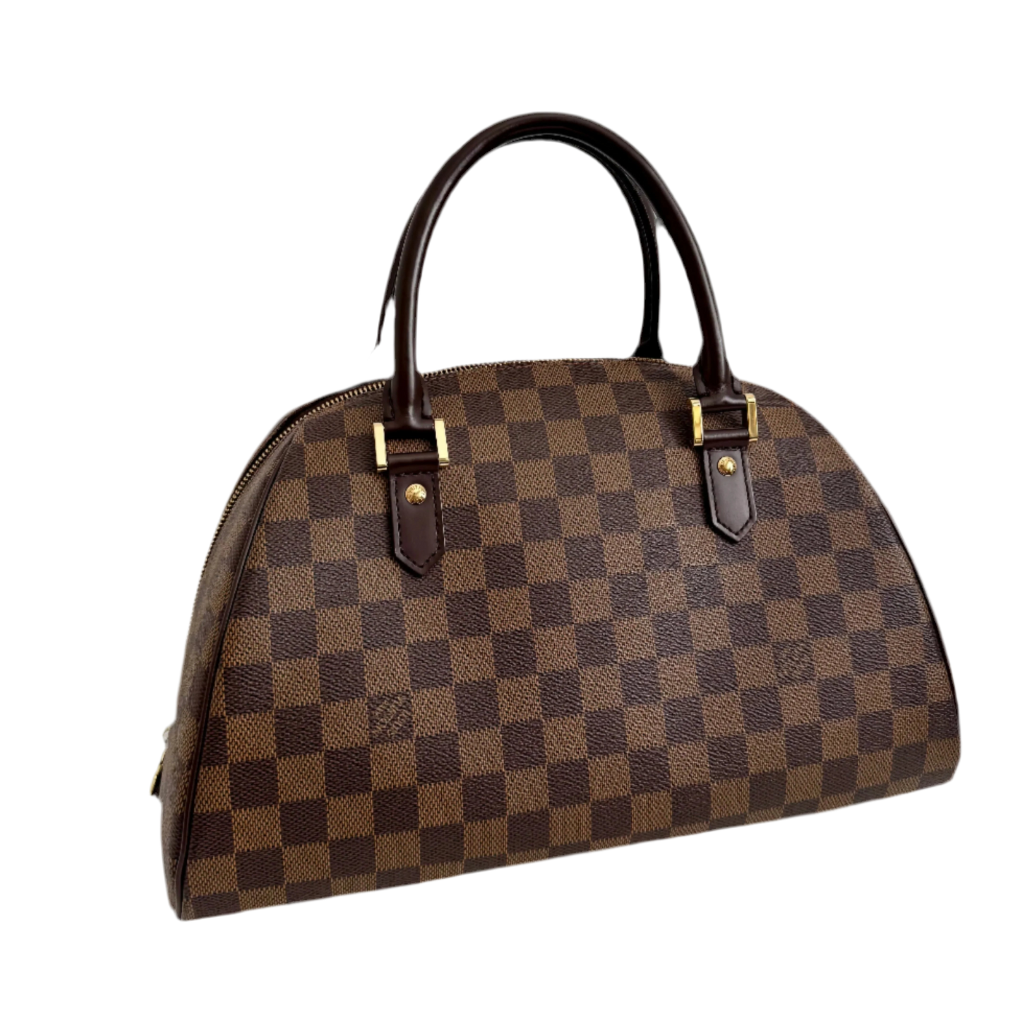 Louis Vuitton Riviera Brown Canvas Handbag