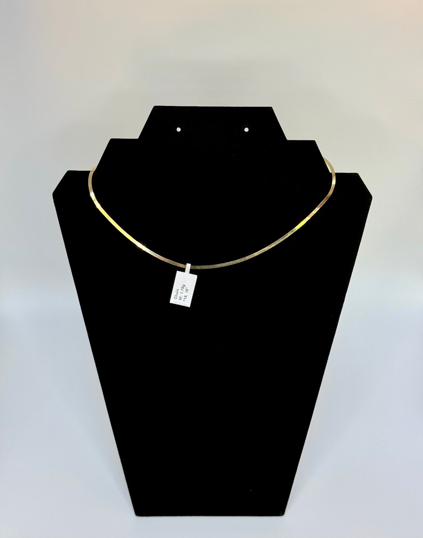 Jade Necklace 18k Yellow Gold 16 inches