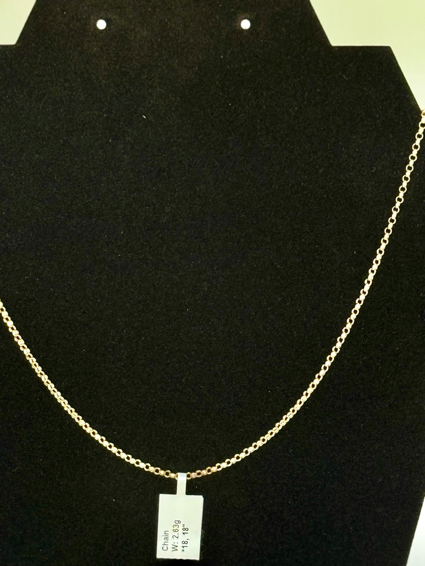Tauco Necklace 18k Yellow Gold 18 inches