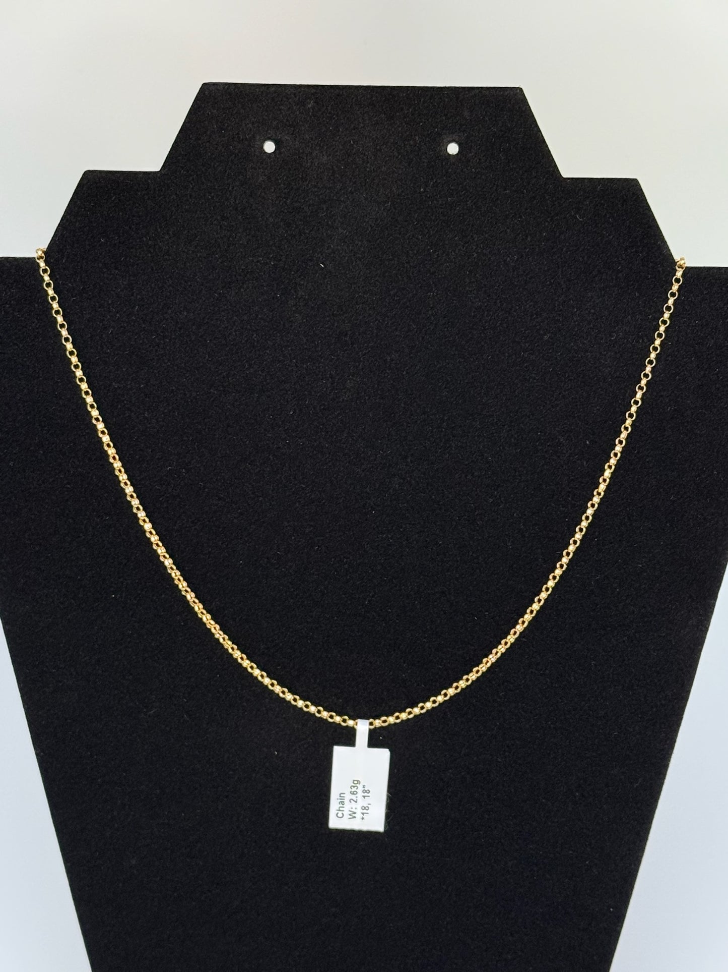 Tauco Necklace 18k Yellow Gold 18 inches