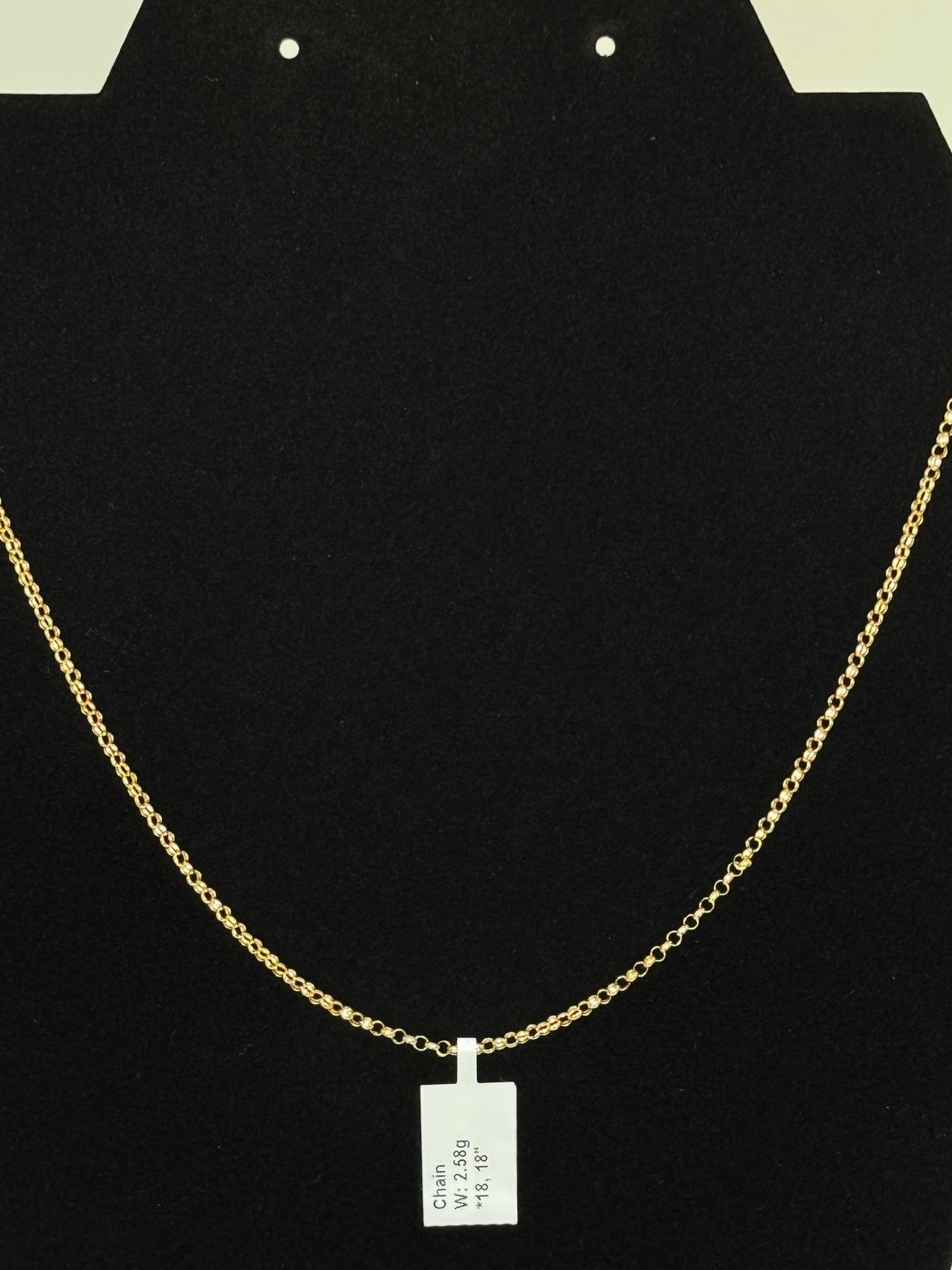Tauco Necklace 18k Yellow Gold 18 inches